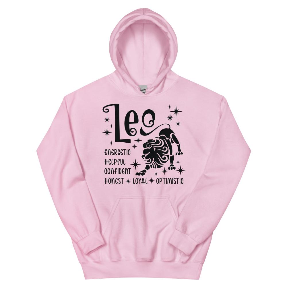 Leo Zodiac Positive Traits Hoodie - Light Pink Color - https://ascensionemporium.net